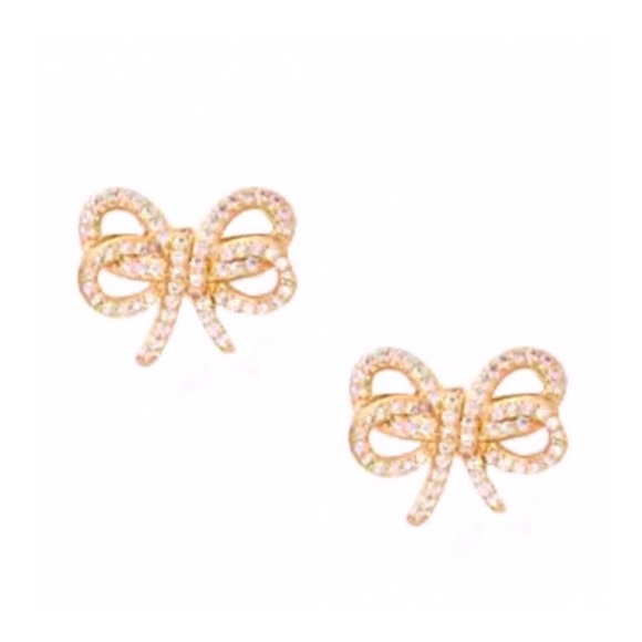 Kate Spade Gold Bow Meets Girl Earrings